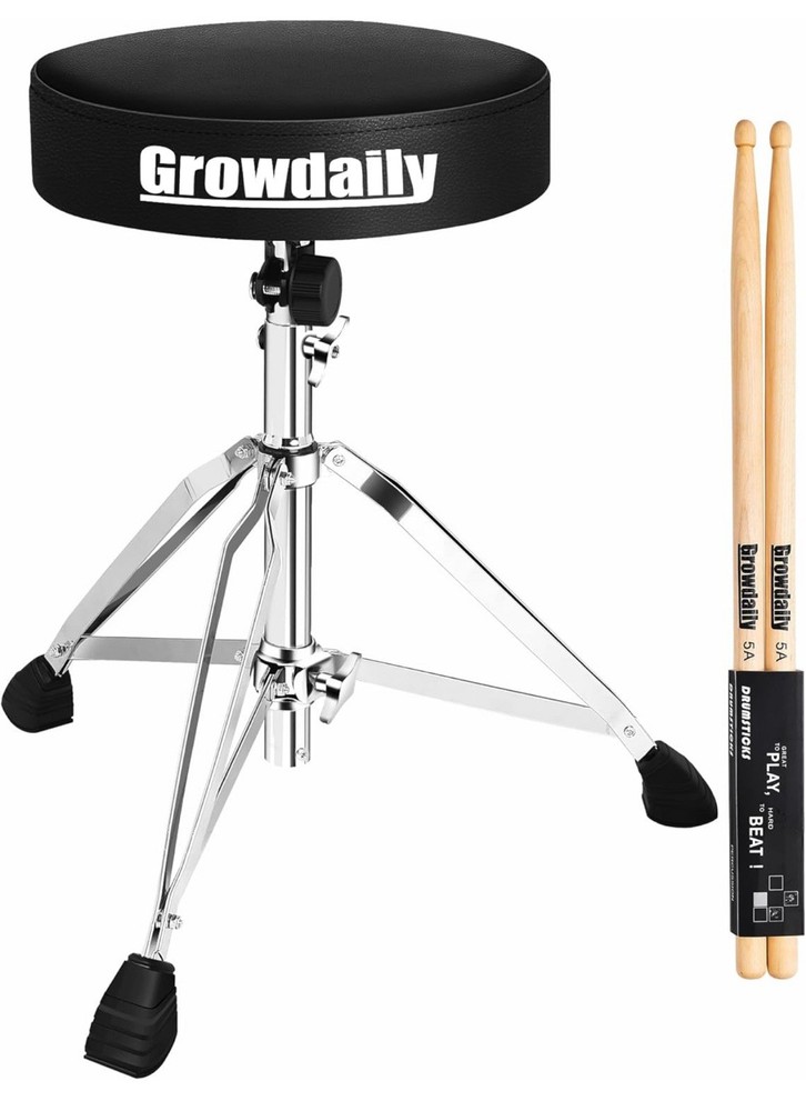 Drum Throne Seat,Adjustable Stool Drum Universal Thick Padded Drum Throne