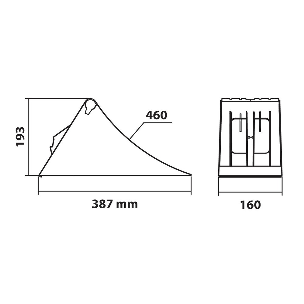 Approved thermoplastic base DIN76051-G46
