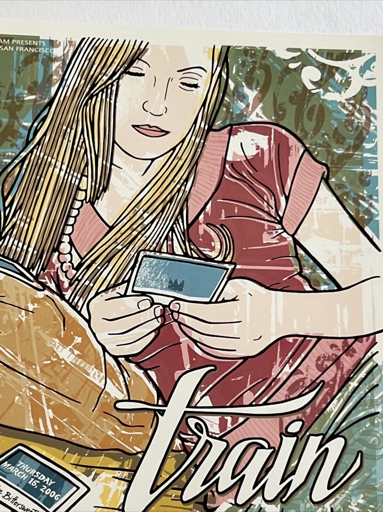 Train Mat Kearney Original Fillmore Concert Poster