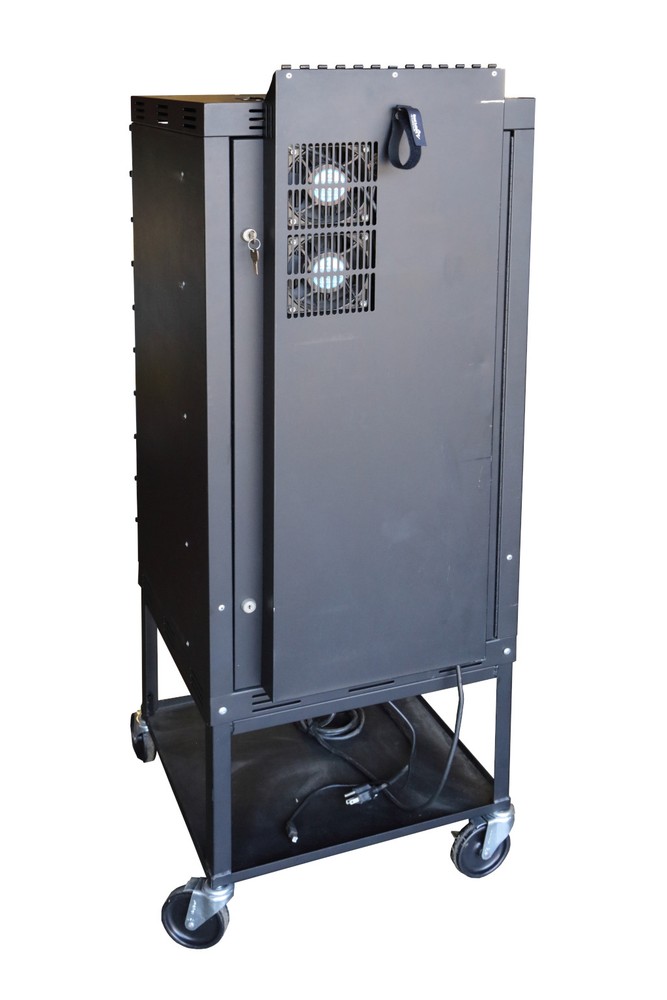 Laptop Lock-Up By Static Safe -- Ten Compartments w/Power and Network