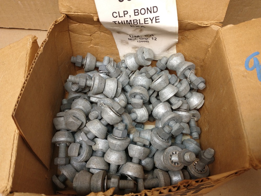 thimble eye bonding clip lot (48) 1"