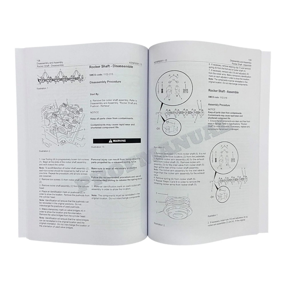 Caterpillar Cat C6.6 ENGINE Disassembly Assembly Service Manual