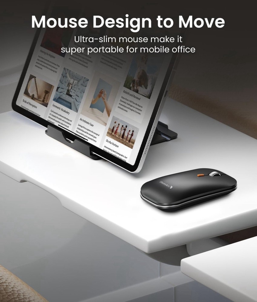 ProtoArc Foldable Keyboard and Mouse, XKM01 True Full-Size Folding Wireless