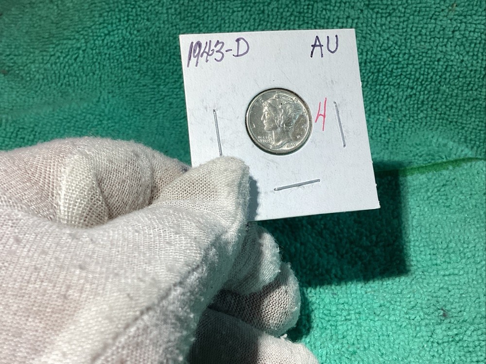 1943 D MERCURY HEAD DIME ALMOST 😅 UNCIRCULATED 🤓