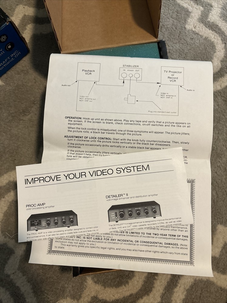 VINTAGE VIDICRAFT GUARD STABILIZER