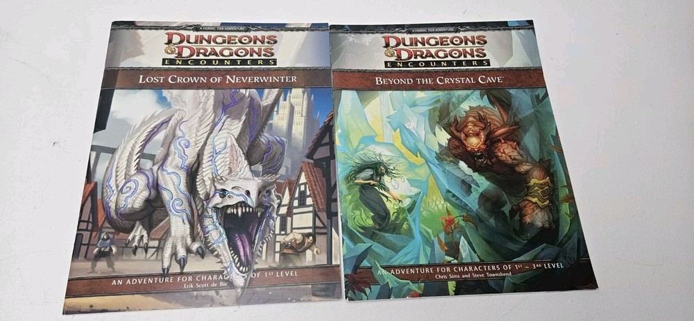 Dungeons & Dragons Encounters Lost Crown Neverwinter 4E & Beyond Crystal Cave 4E