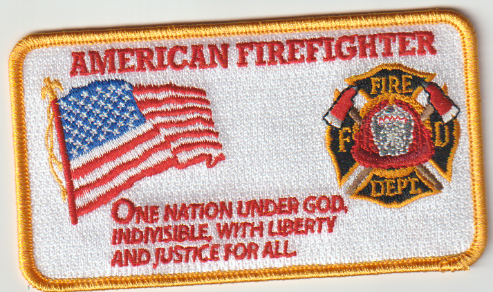 American Firefighter "One Nation under God etc" patch