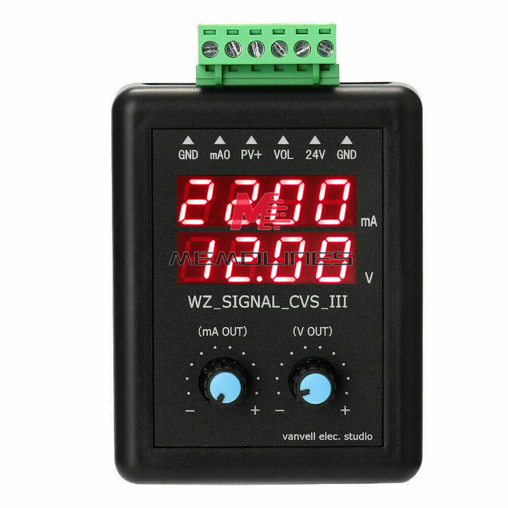 Adjustable 4-20ma Signal Generator 24V 0-10V Constant Current Source Simulation