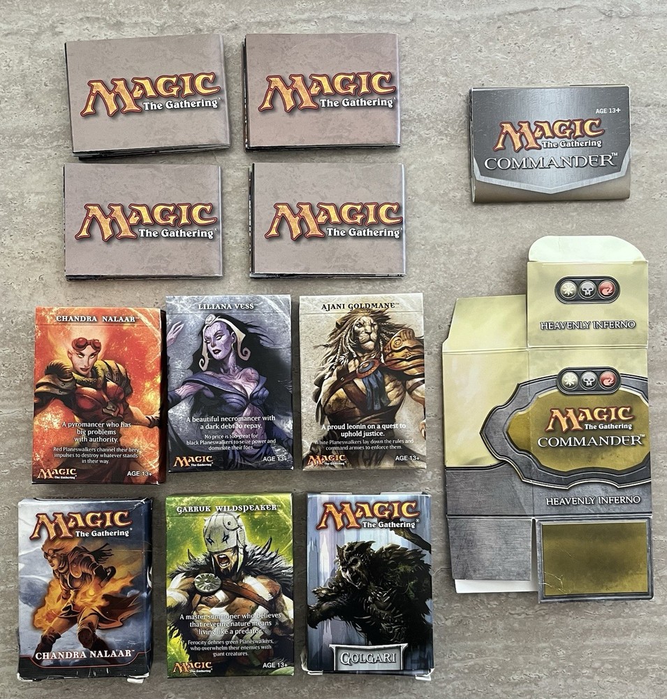 Magic the Gathering MTG - Empty Deck Boxes - With Play Rules - No Cards