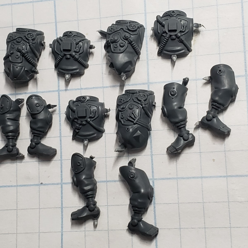 40k Adeptus Mechanicus Bits Battleclade Servitor Bionic Torso Legs x3 Set