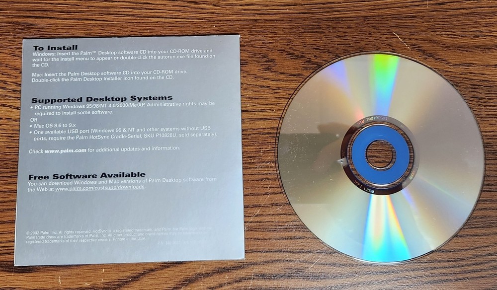 Palm i705 Installation CD for Windows and Mac