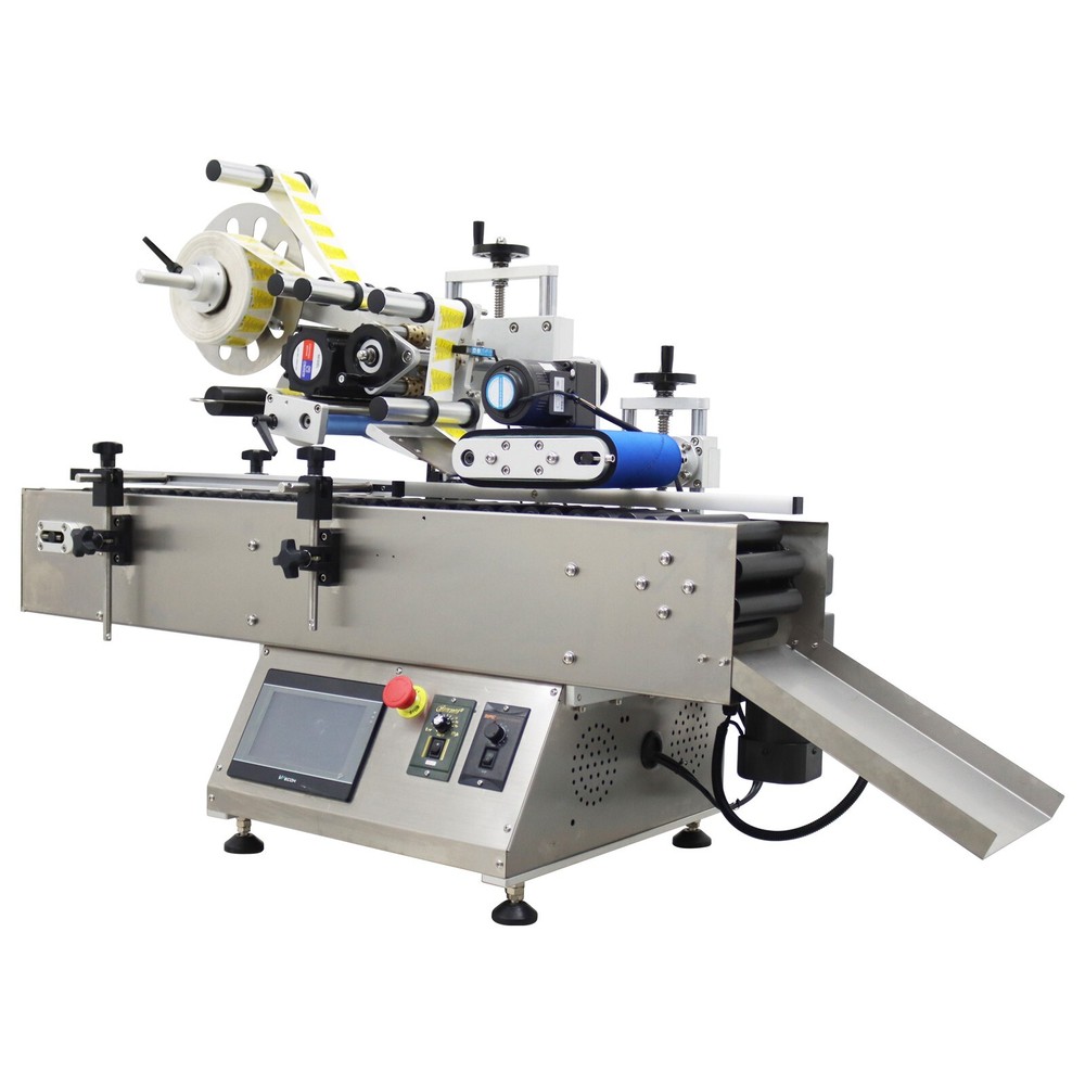 Automatic Desktop Roller Conveyor Horizontal Labeling Machine Touchscreen 110V