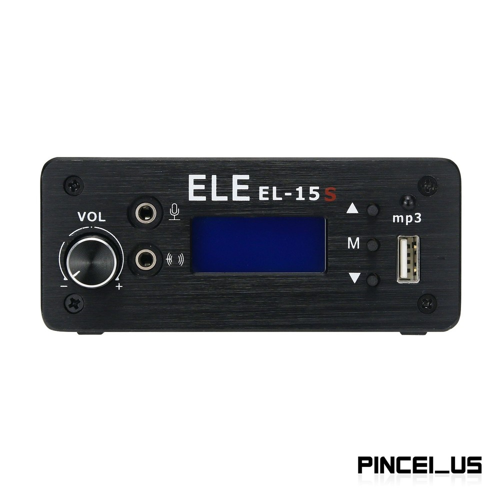 EL-15S FM Broadcast Transmitter Timing Wireless Broadcast 0.1-7W For U Disk MP3