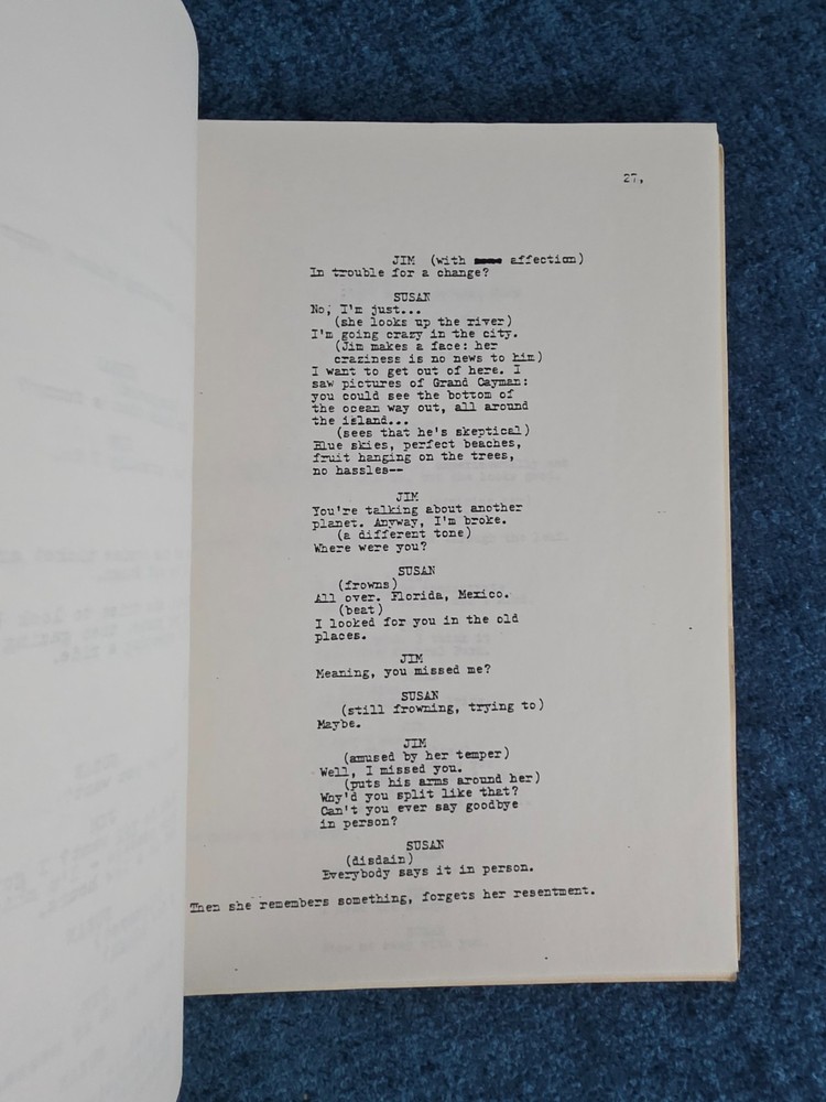 MADONNA DESPERATELY SEEKING SUSAN MOVIE SCRIPT (early version)