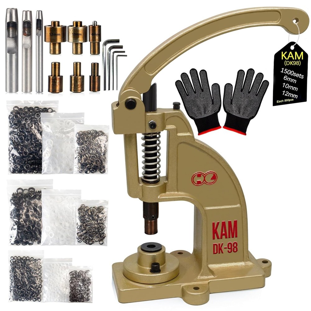 Hand Grommet Press Kit 1500 Pcs