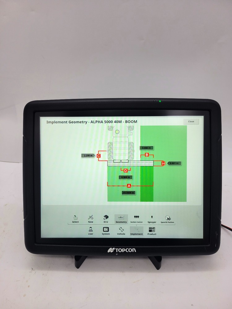 Topcon x35 Display Consol 1007187-01 Auto Steer Auto Section Control