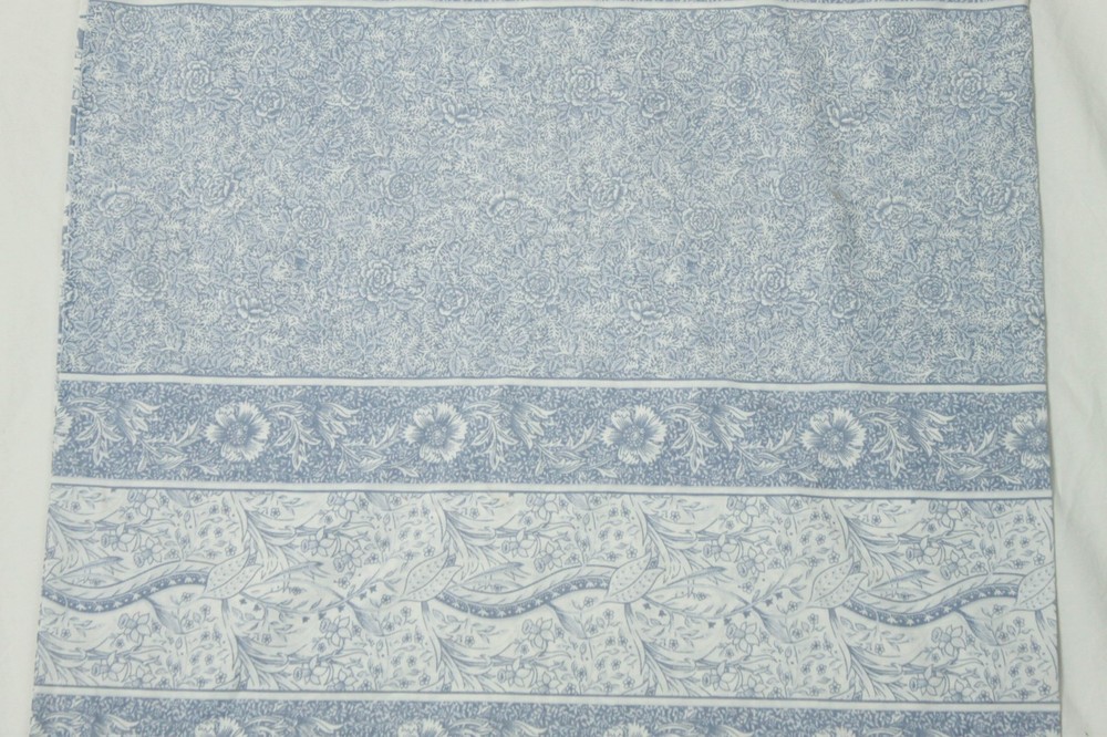 Vintage Blue White Flower Pattern Pillow Case