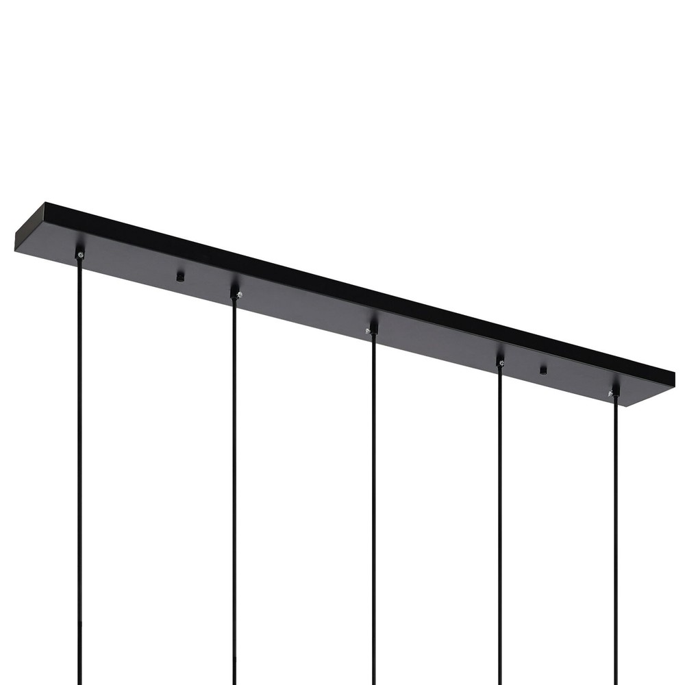Pendant Light, 5-Light Pendant Lamp, Height Adjustable Hanging Ceiling Light