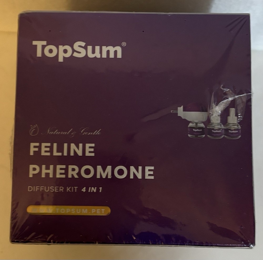 TopSum Cat Pheromone Diffuser Kit 4 in 1 Feline Calming with 3 Diffusers