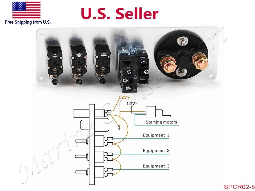 Ignition Racing Car Switch Panel Engine Start Push Button ON OFF LED Toggle 12V