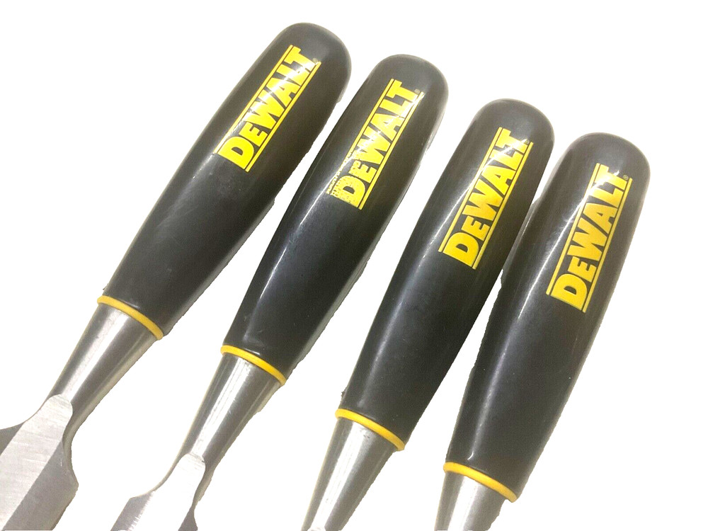 DEWALT 4-pc. WOOD CHISEL SET, 1/4” 1/2” 3/4” & 1”