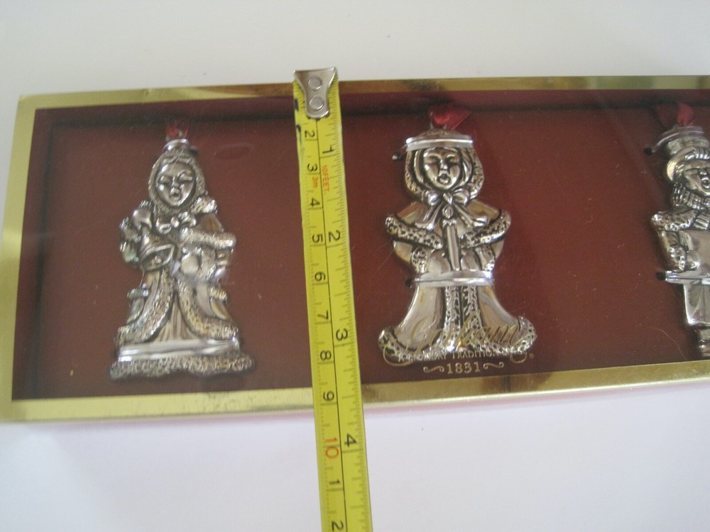 Gorham Carolers Silver Plate In Box Set 3