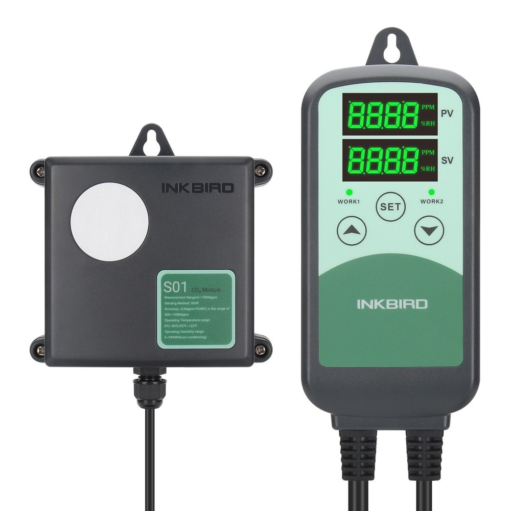 CO2 Controller Generator Carbon Dioxide Control Exhaust Fan Grow Room Regulator