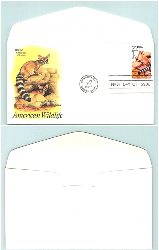 S01-3419, WILDLIFE, RINGTAIL, ARTCRAFT FDC