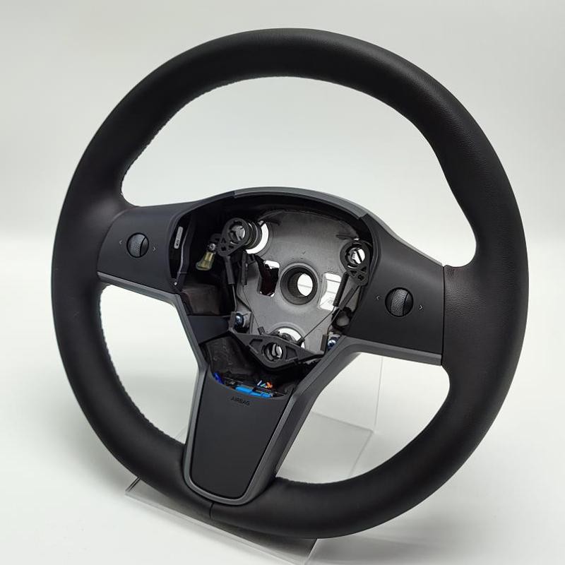 1490214-00-B Driver Heated Leather Steering Wheel Compatible for Tesla Model 3 Y