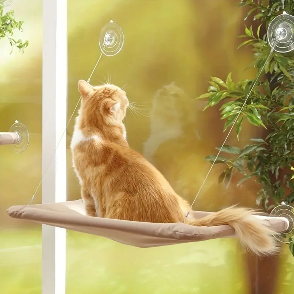 Ultra-Soft Cat Window Hanging Bed - Comfortable Cloud-Shaped Retreat