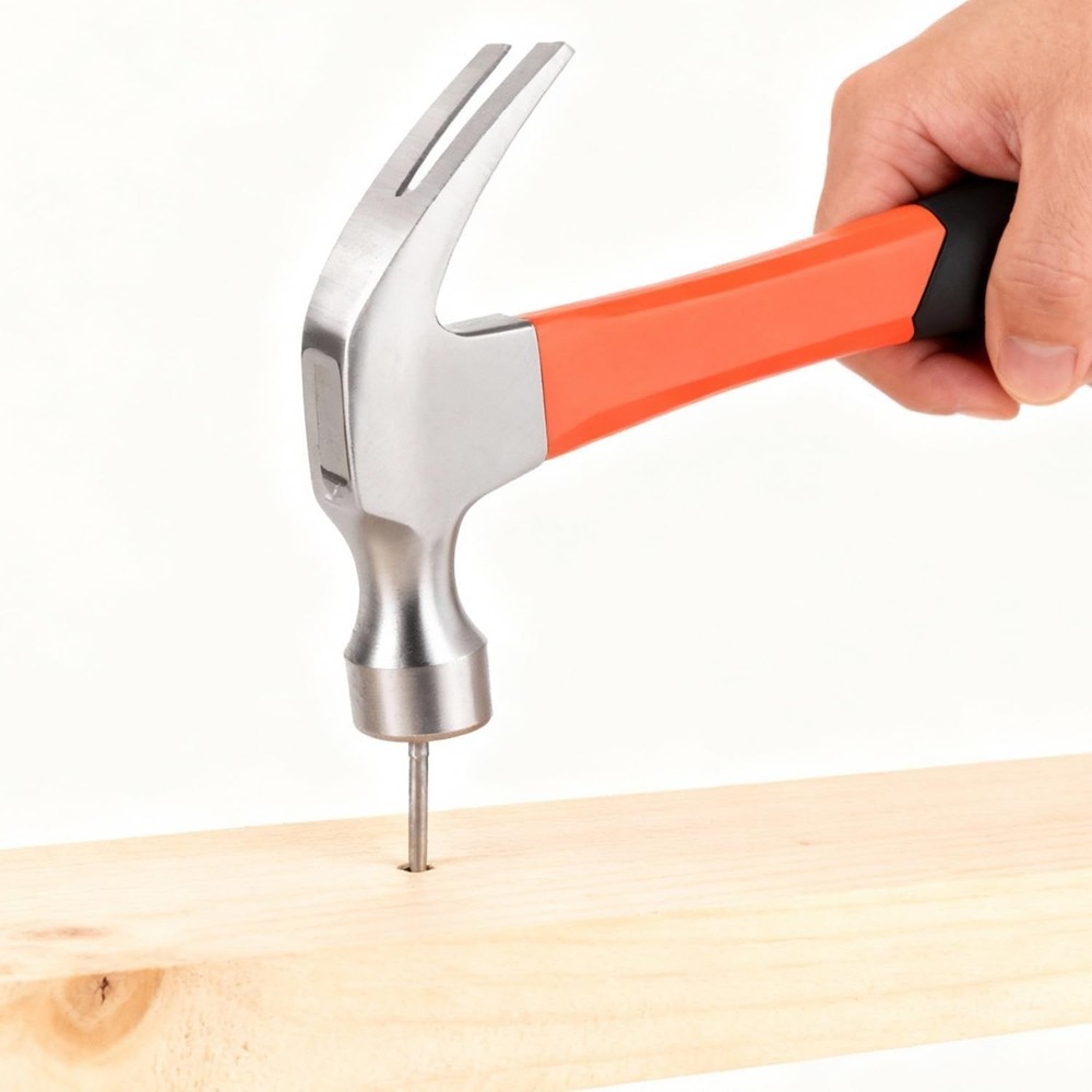 Framing Hammer Claw Camping Hammer Hammers with Smooth Face Long Handle Strai...