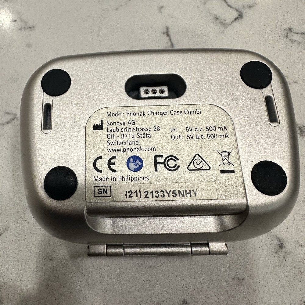 Phonak Audeo P90-R Custom Programmed With Charging Case And Paperwork Untested