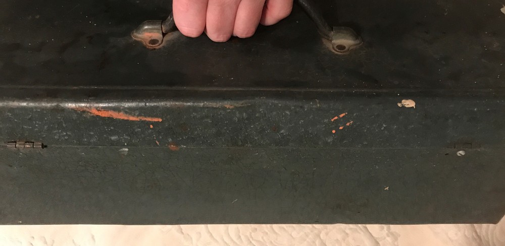 Vintage metal S-K Tools 19” trayed toolbox