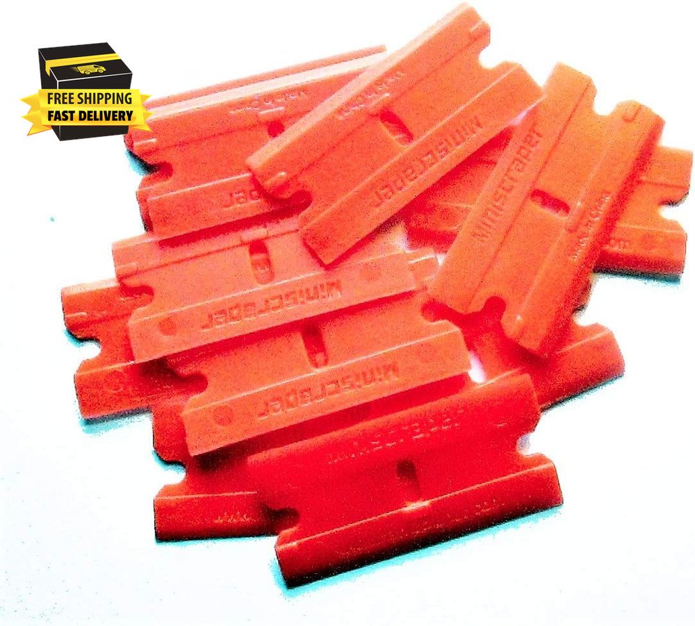 Plastic Razor Scraper Blades Double Edged (1 Pack) ⭐️⭐️⭐️⭐️⭐️