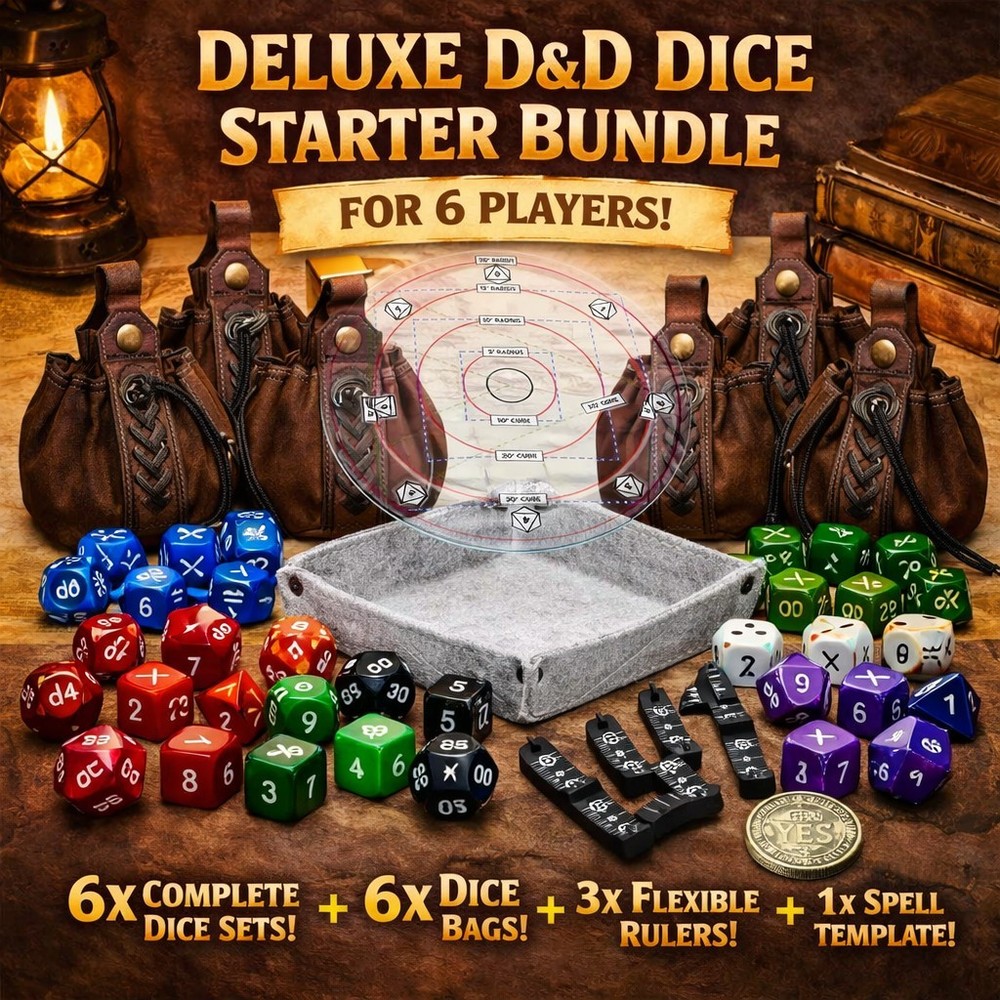 Dungeons & Dragons - 6 player starter bundle (DELUXE BUNDLE) - £58.54 OFF!