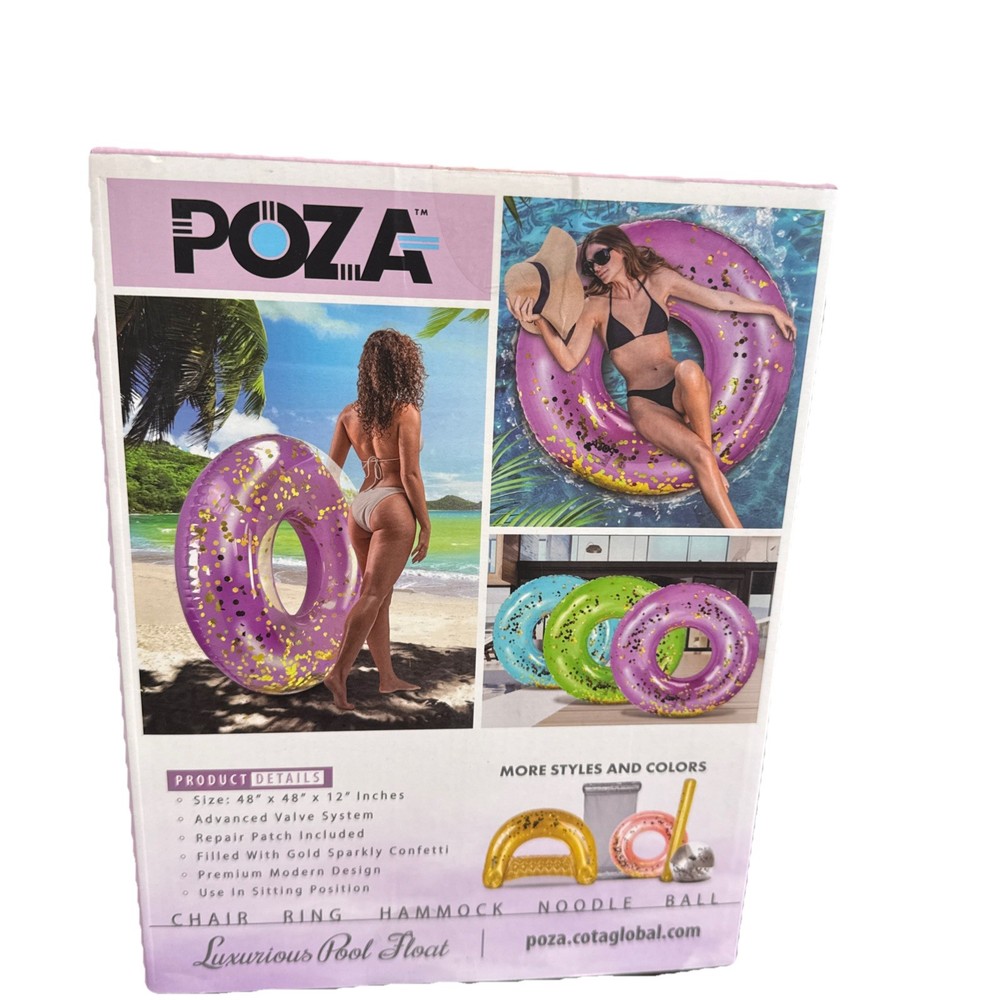 Poza 48” Purple Gold Confetti Float