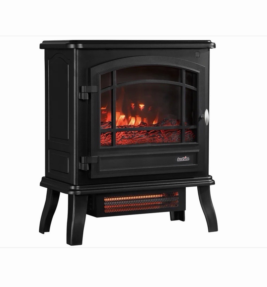 Duraflame 3D Infrared Quartz Electric Fireplace Stove Heater, Bronze DFI-591-02