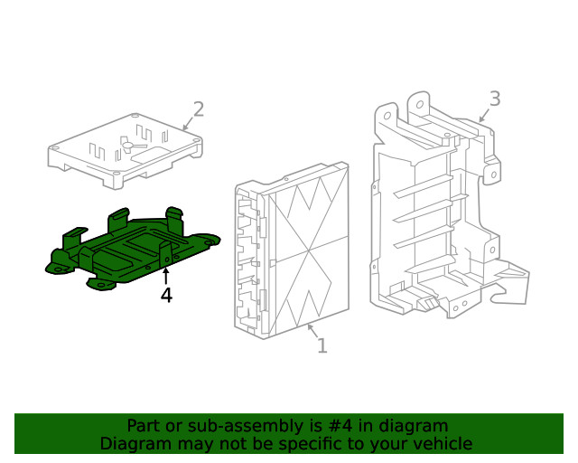 Genuine GM Interface Control Module Bracket 24279251