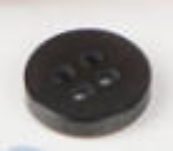 1pc Small Plastic Button, black, used