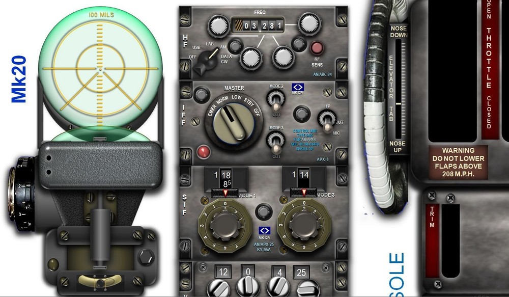 A26 INVADER COCKPIT instrument panel CDkit