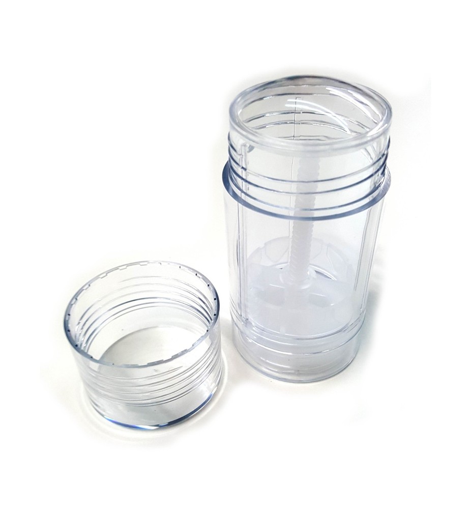 Empty Plastic Deodorant Containers - (Fancy) Reusable, Bottom-Fill 2.0 oz