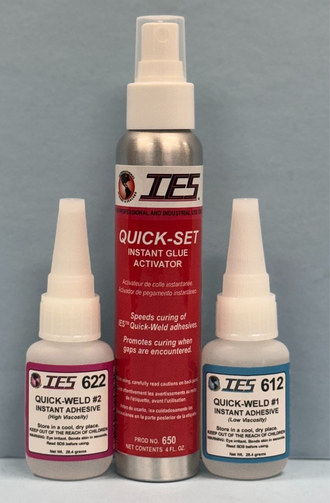IES 631 QUICK-WELD INSTANT ADHESIVE  & ACTIVATOR KIT