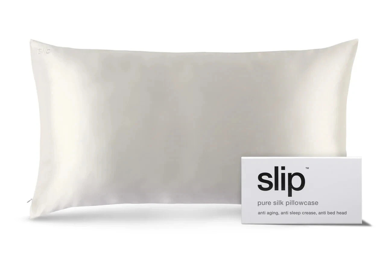 Slip Pure Mulberry Silk Pillowcase - White, Size: King (20" x 36") Luxury New