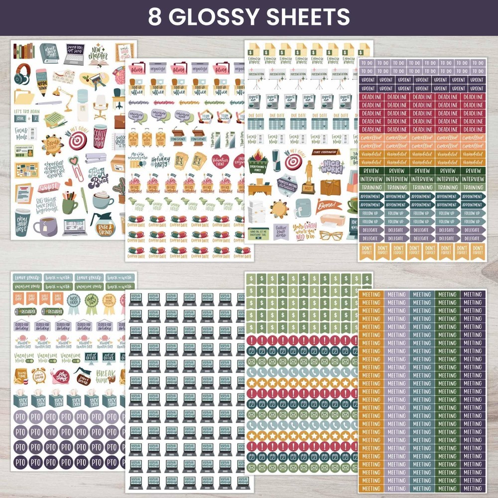 bloom daily planners Planner Stickers | Workday Essentials