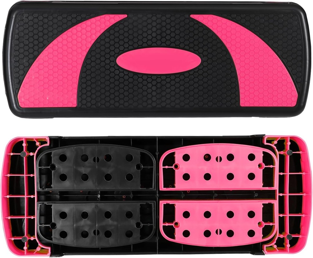 31’’ Aerobic Step Platform, Adjustable Exercise Workout Stepper with Stable Rise