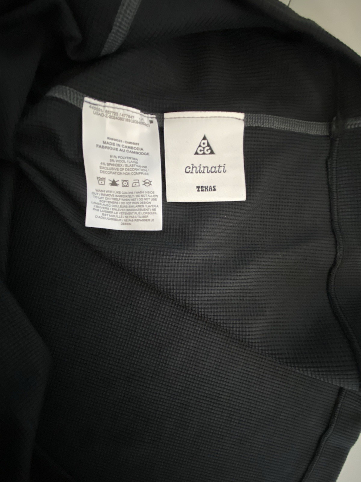 NWT Nike ACG Dri-Fit Chinati XXL Black Thermal Base Layer Top Outdoor Hiking