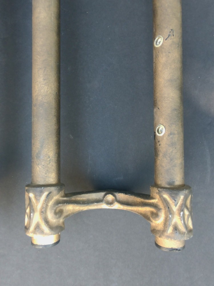 Vintage Iron Fireplace Screen Supports
