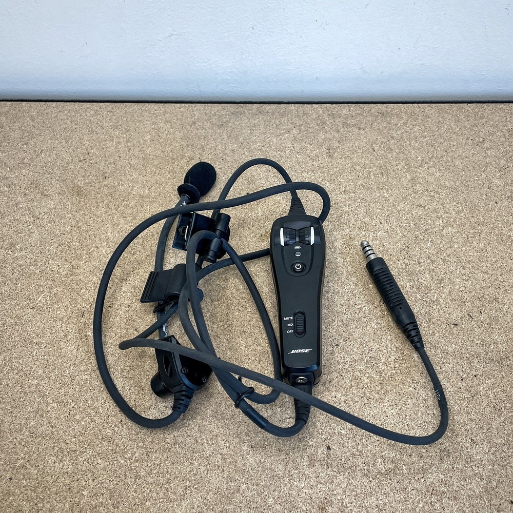 Bose A20 ANR Helicopter Headset Single U174 Plug Controller