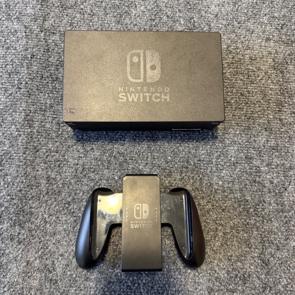 Nintendo Switch Dock Station and Joycon Grip Bundle OEM Authentic Tested