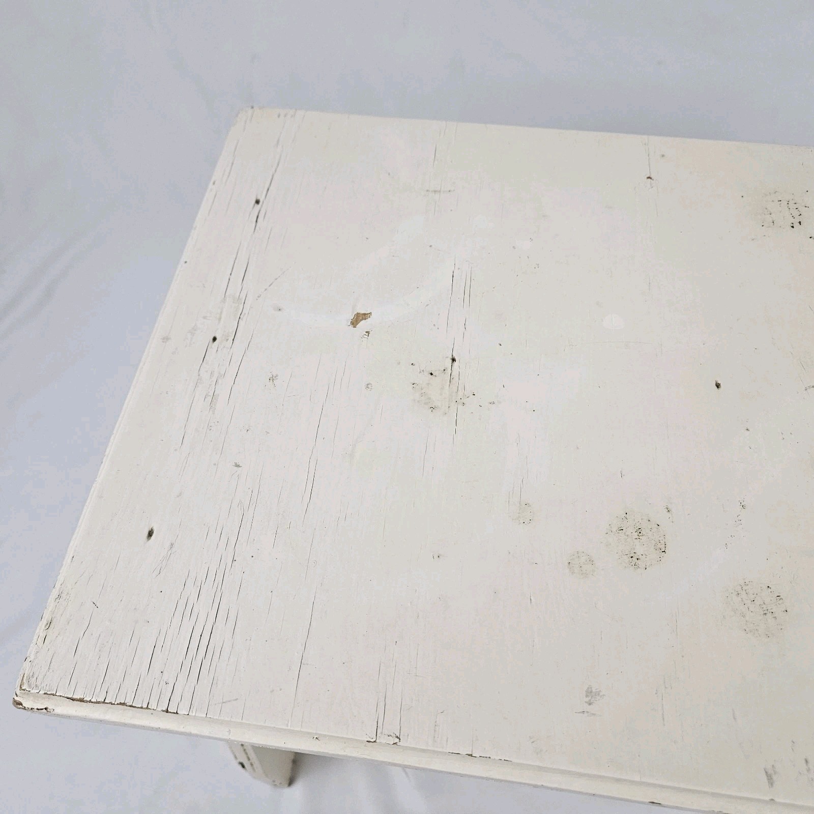 Farmhouse Milking Step Stool Footstool Plant Stand Primitive Painted Wood Vtg